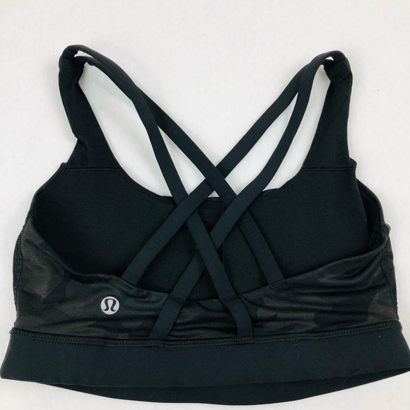 Lululemon Camo Energy Sports Bra Sz 4 (A1) - Picture 6 of 11